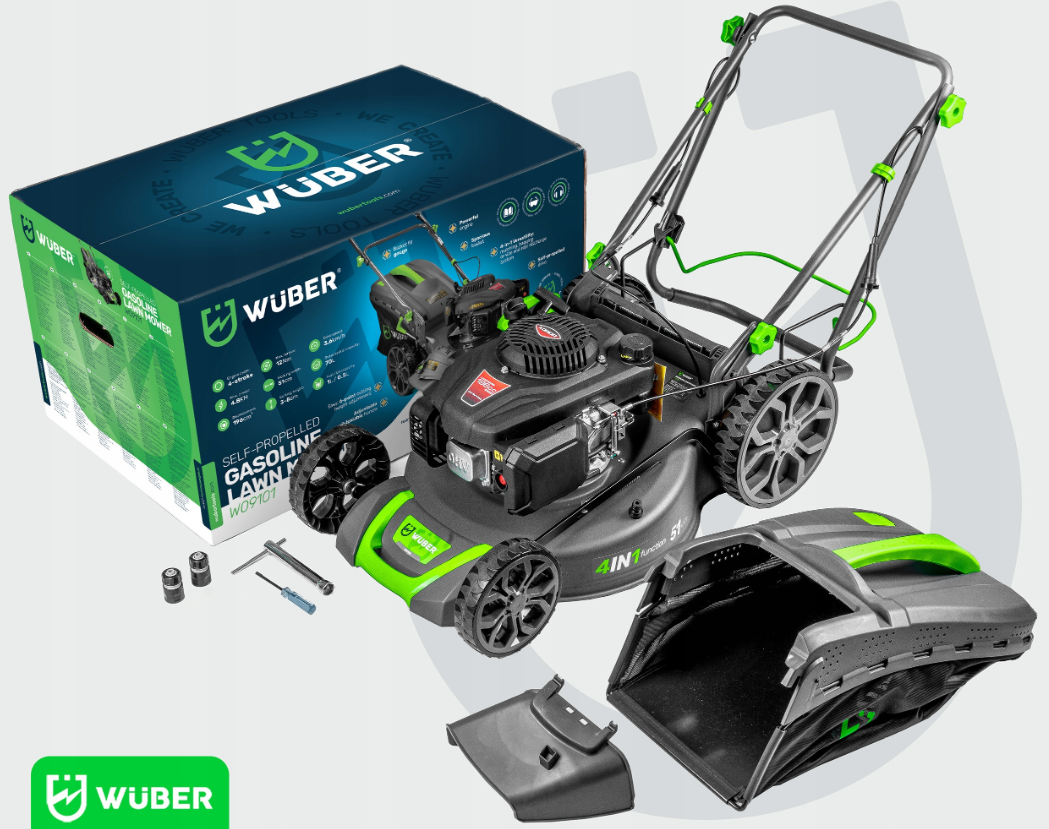 Газонокосарка бензинова Wuber 70 л 51 см (W09101) - фото 3 Газонокосарка бензинова Wuber 70 л 51 см (W09101) - фото 3