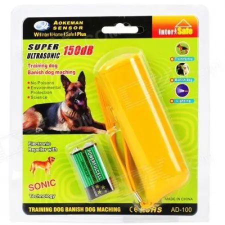 Прибор для отпугивания и дрессировки собак ультразвуковой 130 мА 25 кГц AD 100 с LED подсветкой (opt-17481)