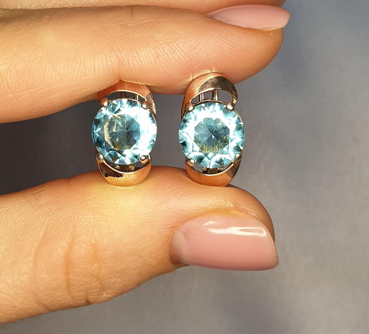 Серьги серебряные с танзанитом 4,51 г (1373973754)