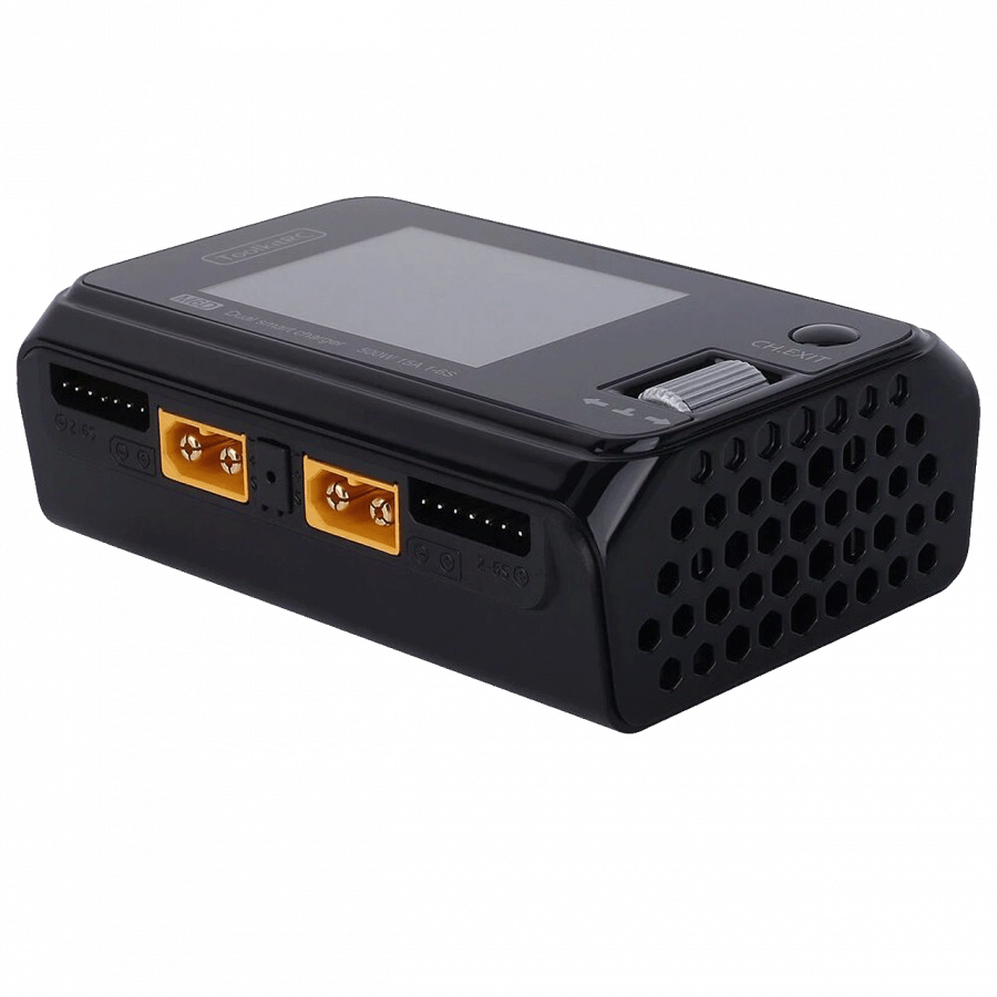 Зарядний пристрій для акумуляторів ToolkitRC M6D DC 500W 25A SYNC з блоком живлення S-520-26 26V 20A - фото 4 Зарядний пристрій для акумуляторів ToolkitRC M6D DC 500W 25A SYNC з блоком живлення S-520-26 26V 20A - фото 4