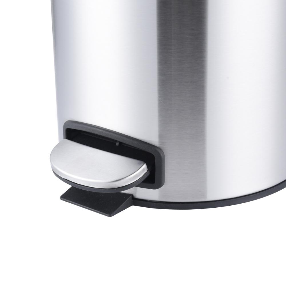 Відро для сміття MIXXUS Ellipse-TC0205 MI7076 з кришкою та педаллю 5 л Сатин (270597) - фото 7