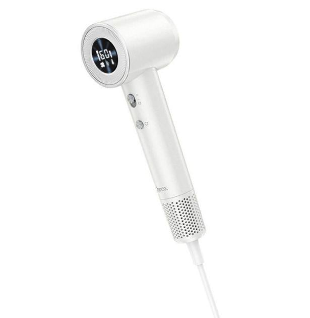 Фен Hoco HP10 для укладки волос, с контролем температуры Белый