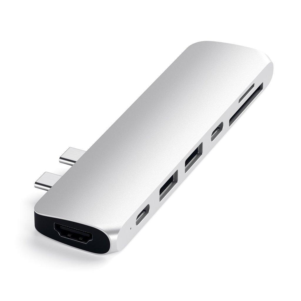Хаб-адаптер Satechi Aluminum Type-C Pro Hub Adapter , Silver (ST-CMBPS)