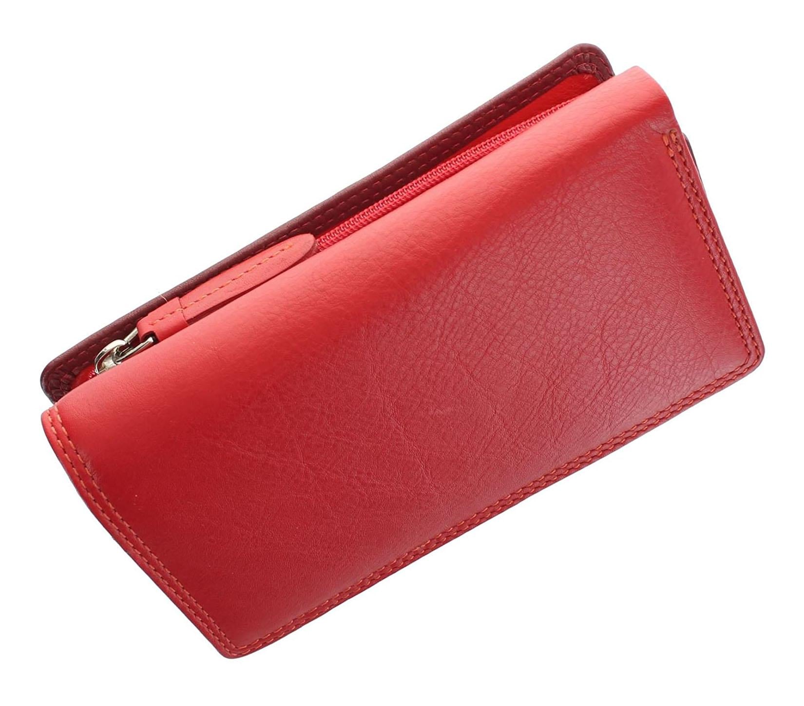 Кошелек женский кожаный Visconti RB43 - Bora Red multi