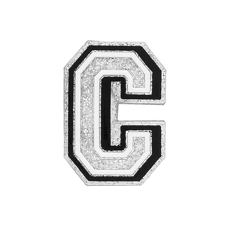 Джибітс для кроксів 5713 Літера C 1 шт. Сріблястий (2087785381)