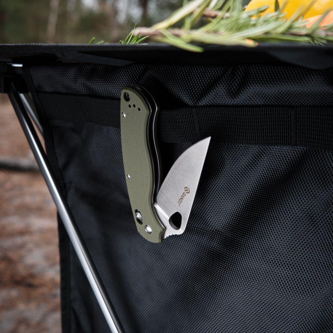 Нож складной туристический Ganzo G729-GR Зеленый (A-015382) - фото 5 Нож складной туристический Ganzo G729-GR Зеленый (A-015382) - фото 5