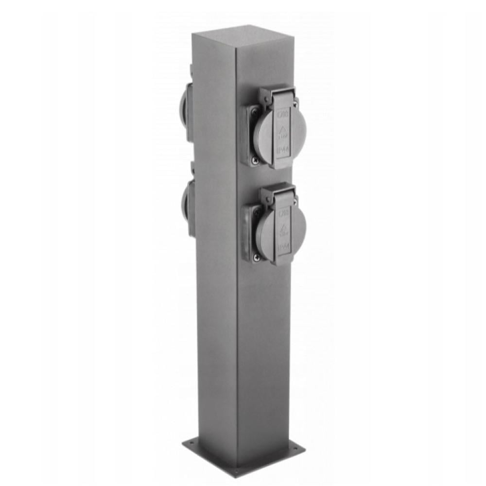 Стовпчик садовий LARGO-P Schucko IP54 на 4 розетки (OS-LARGP36G-30) - фото 1 Стовпчик садовий LARGO-P Schucko IP54 на 4 розетки (OS-LARGP36G-30) - фото 1
