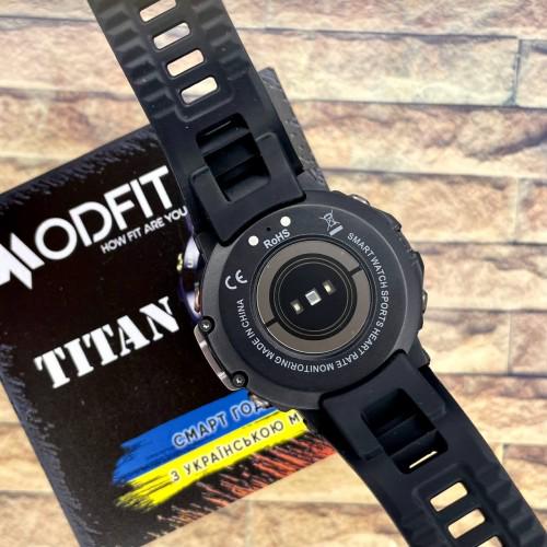 Смарт-годинник Modfit Titan All Black Чорний (1808623104) - фото 5