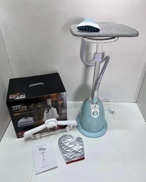 Відпарювач вертикальний для одягу зі стійкою Zepline ZP-130 3000W Блакитний (ZP-130/2)
