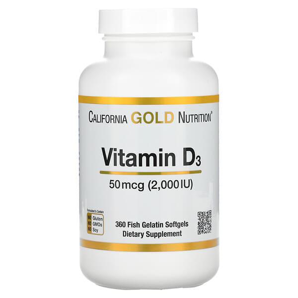 Вітаміни CGN Vitamin D3 2000 МО 360 капсул (1133)