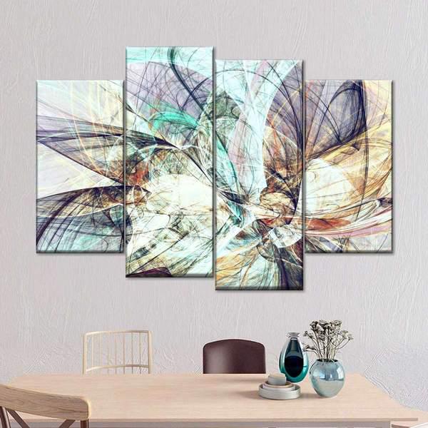 Модульная картина KIL Art Цветной взрыв из четырех частей 129x90 см (M4_L_31)