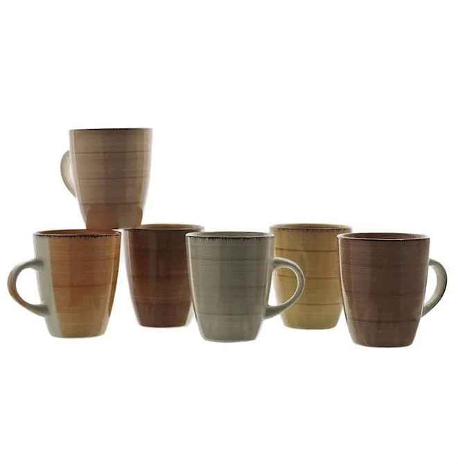 Набор чашек керамических Flora Sand микс 0,3 л 45127
