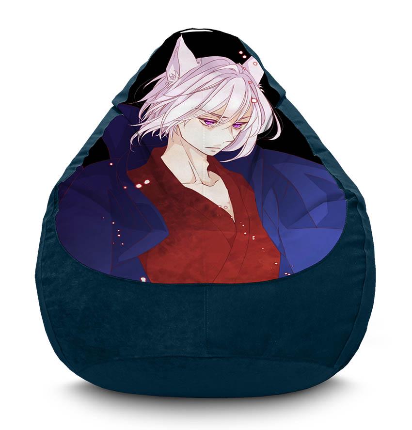 Кресло-мешок iPuff Tomoe fox Nice to Meet You Kami-sama флок XXXL 100х135 см Синий (116902-2) Кресло-мешок iPuff Tomoe fox Nice to Meet You Kami-sama флок XXXL 100х135 см Синий (116902-2)