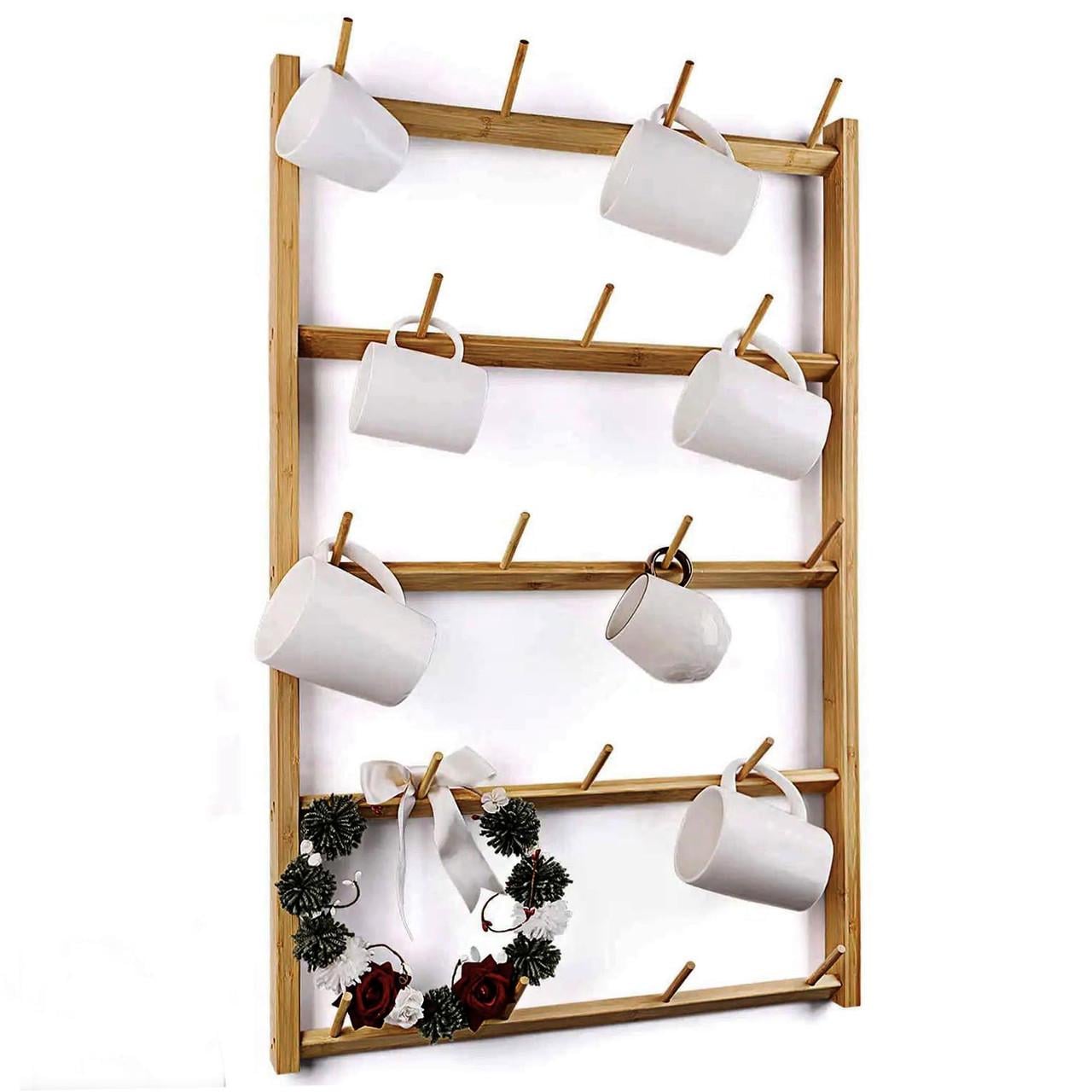 Полка для кружек из дерева Норашен Сиена (СДК-003805)