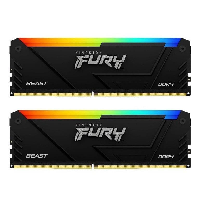 Оперативная память Kingston Fury Beast RGB Dual Channel 16GB DDR4 3200