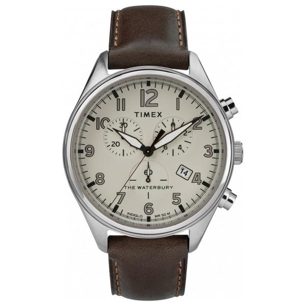 Наручний годинник чоловічий Timex Waterbury Chrono кварцевий Silver (Tx2r88200) - фото 2