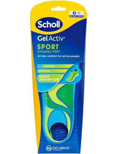 Стельки для спорта женские Scholl GelActiv Sport S гелевые 1 пара р. 35,5-40,5 см (33972517)