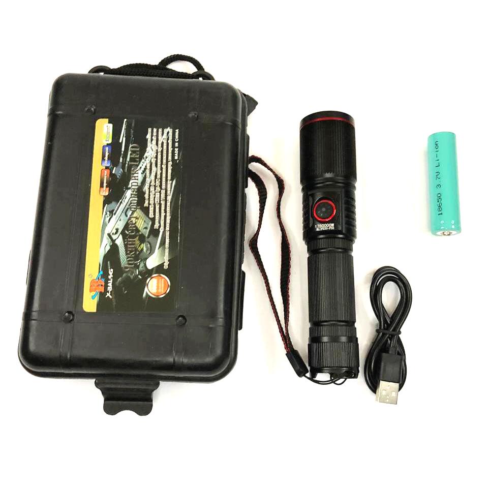 Ліхтар переносний P520-P50 ЗУ Type-C 1x18650/3xAAA zoom водонепроникний (ws21816)
