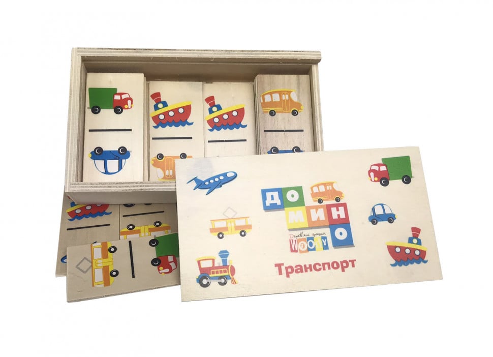 Домино деревянная md 0017 Транспорт (MD 0017-6)