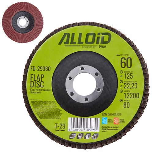 Круг лепестковый торцевой Alloid 125 мм P60 T29 (00000061424) - фото 7