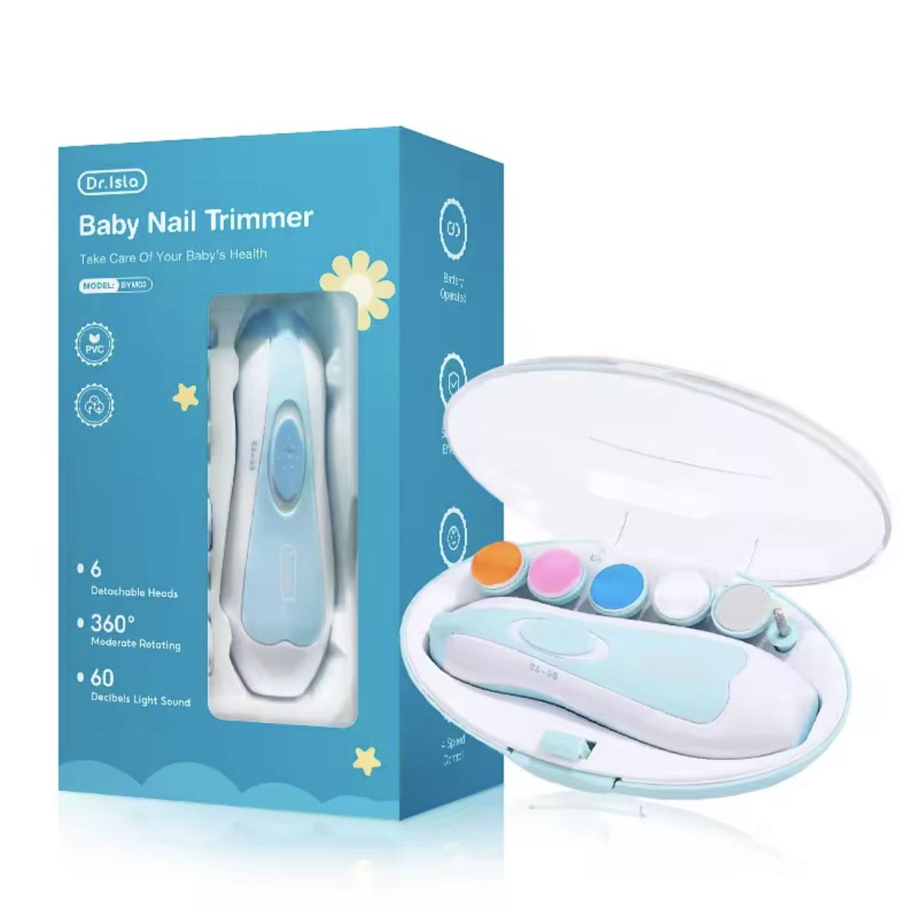 Триммер для нігтів дитячий Dr. Isla на батарейках з насадками 6 шт. (27855306)
