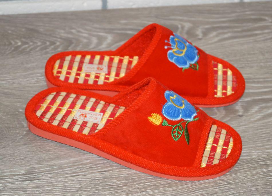 Тапочки комнатные Elmob 37/38 р. 23 см Красный (30321-3738)