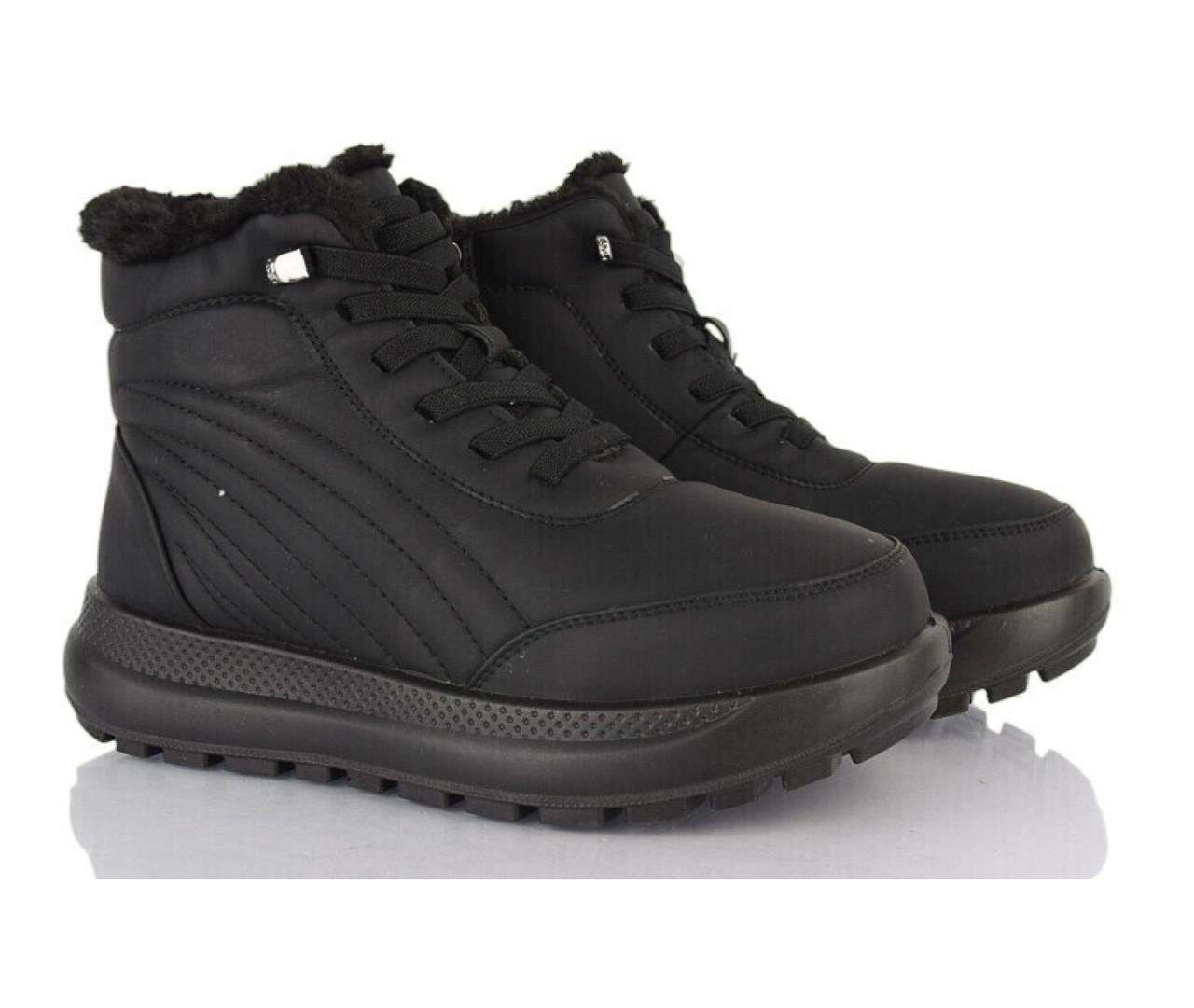 Ботинки зимние женские Baolikang 609660/42 р. 42 Черный