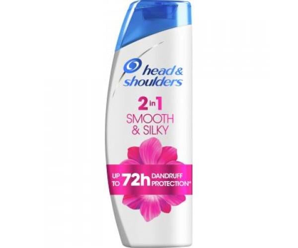 Шампунь Head&Shoulders Гладкое и шелковистое 2в1 360 мл (4084500970366) Шампунь Head&Shoulders Гладкое и шелковистое 2в1 360 мл (4084500970366)