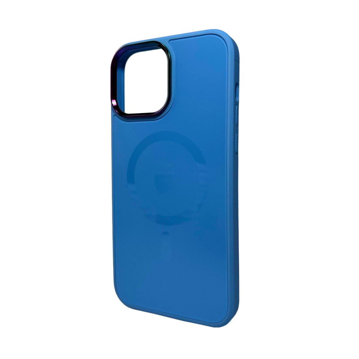 Противоударный чехол для Apple iPhone 13 Pro Max AG Glass Sapphire MagSafe / Blue