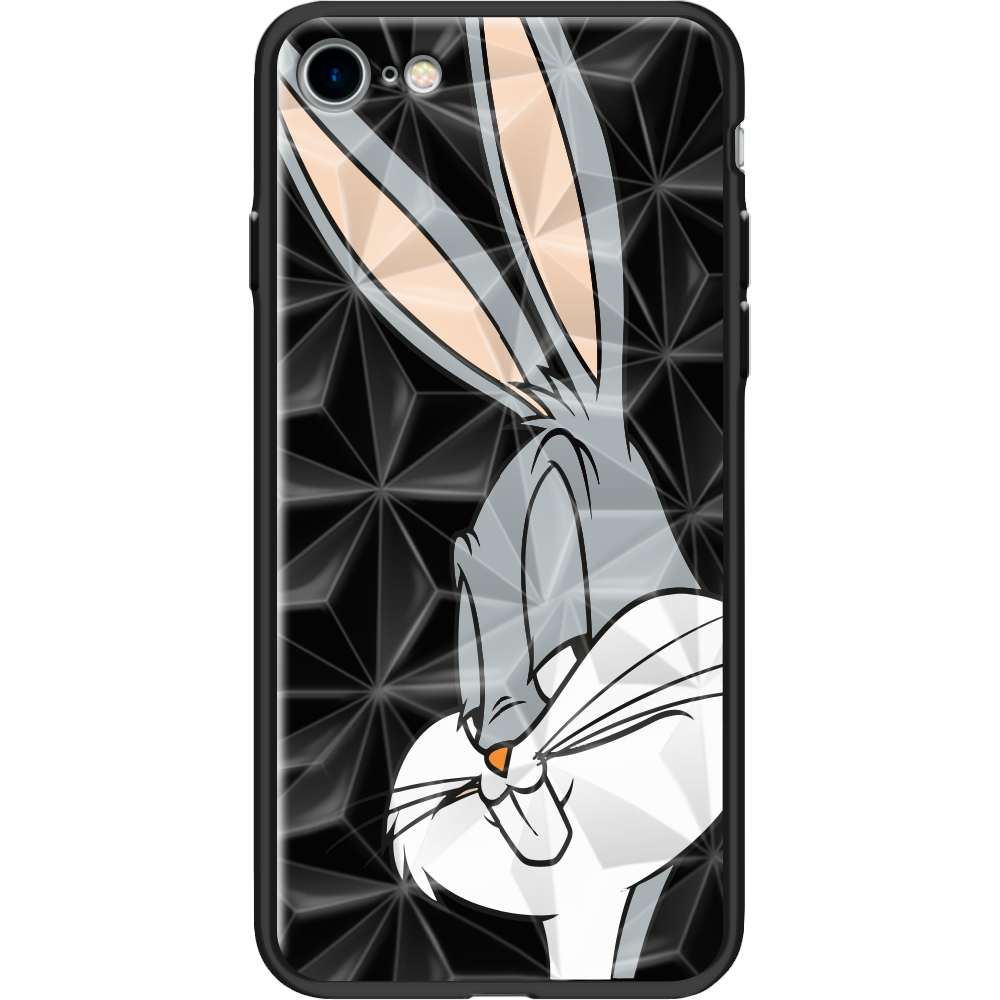 Чехол BoxFace Apple iPhone 7/8 SE  2020 Lucky Rabbit Черный силикон с призмой (26205-bk81-37544)