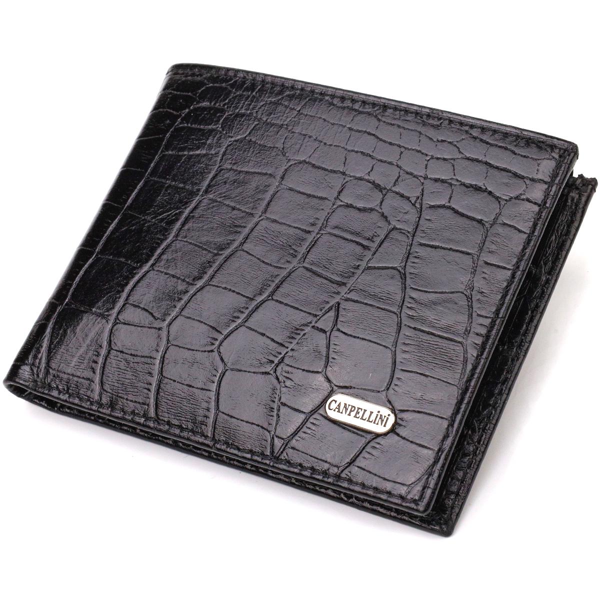 Портмоне чоловіче шкіряне Canpellini 21867 Чорний (55646)