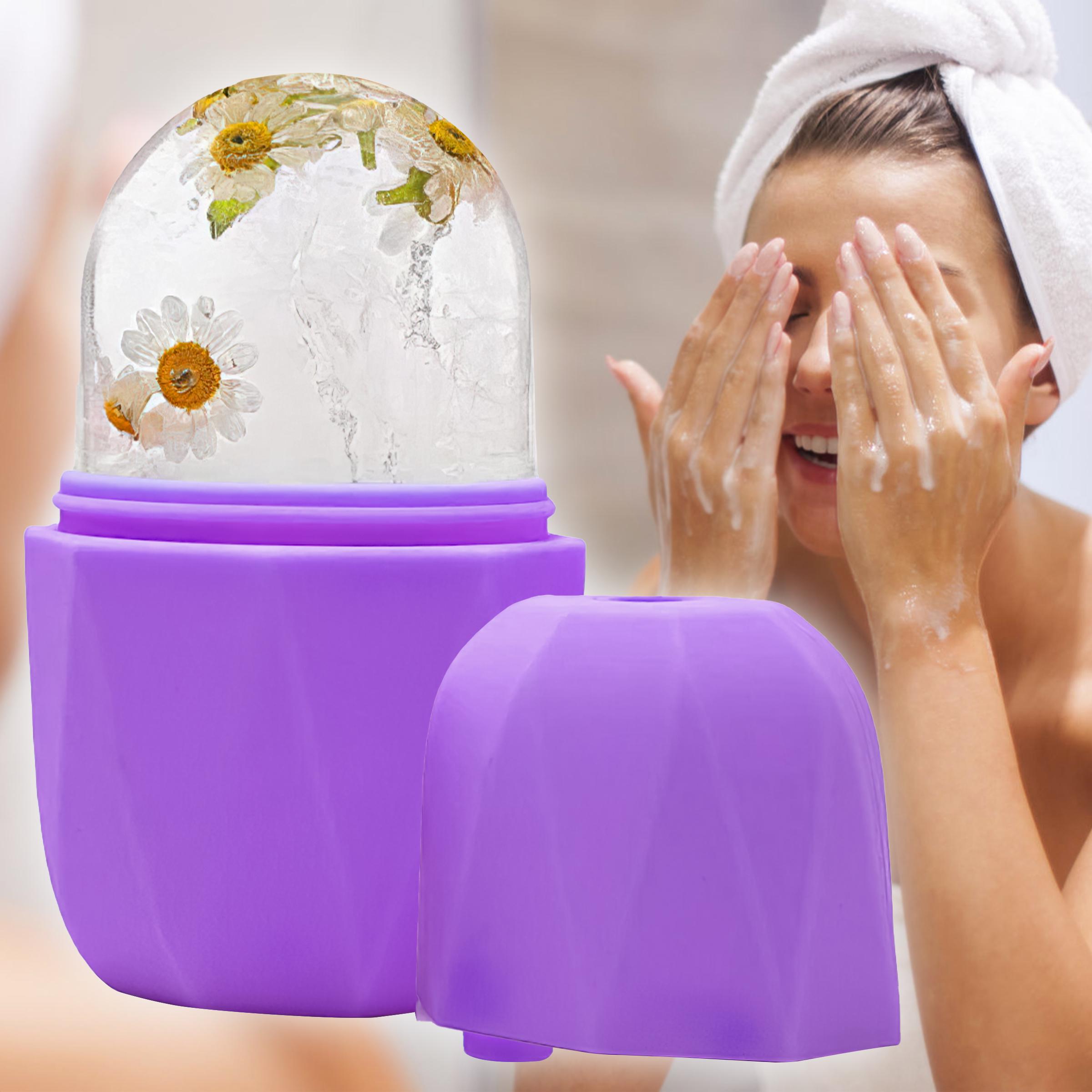 Форма-масажер ролик для обличчя льодом Ice Roller Фіолетовий - фото 2 Форма-масажер ролик для обличчя льодом Ice Roller Фіолетовий - фото 2