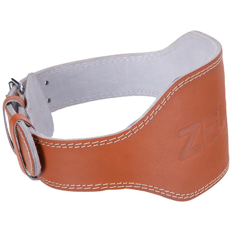 Пояс атлетический кожаный Zelart SB-165056 ширина 15 см XL Коричневый (DR003941) - фото 4