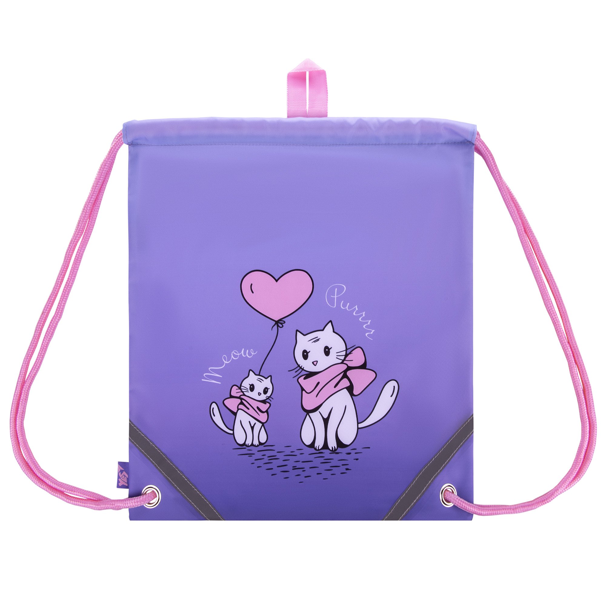 Сумка для обуви YES SB-10 Purr-Meow 40х35 см Сиреневый (550079)