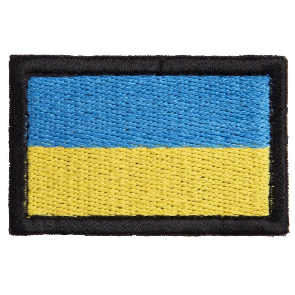 Шеврон-нашивка на липучке Флаг Украины 3,5х5,3 см (23902)