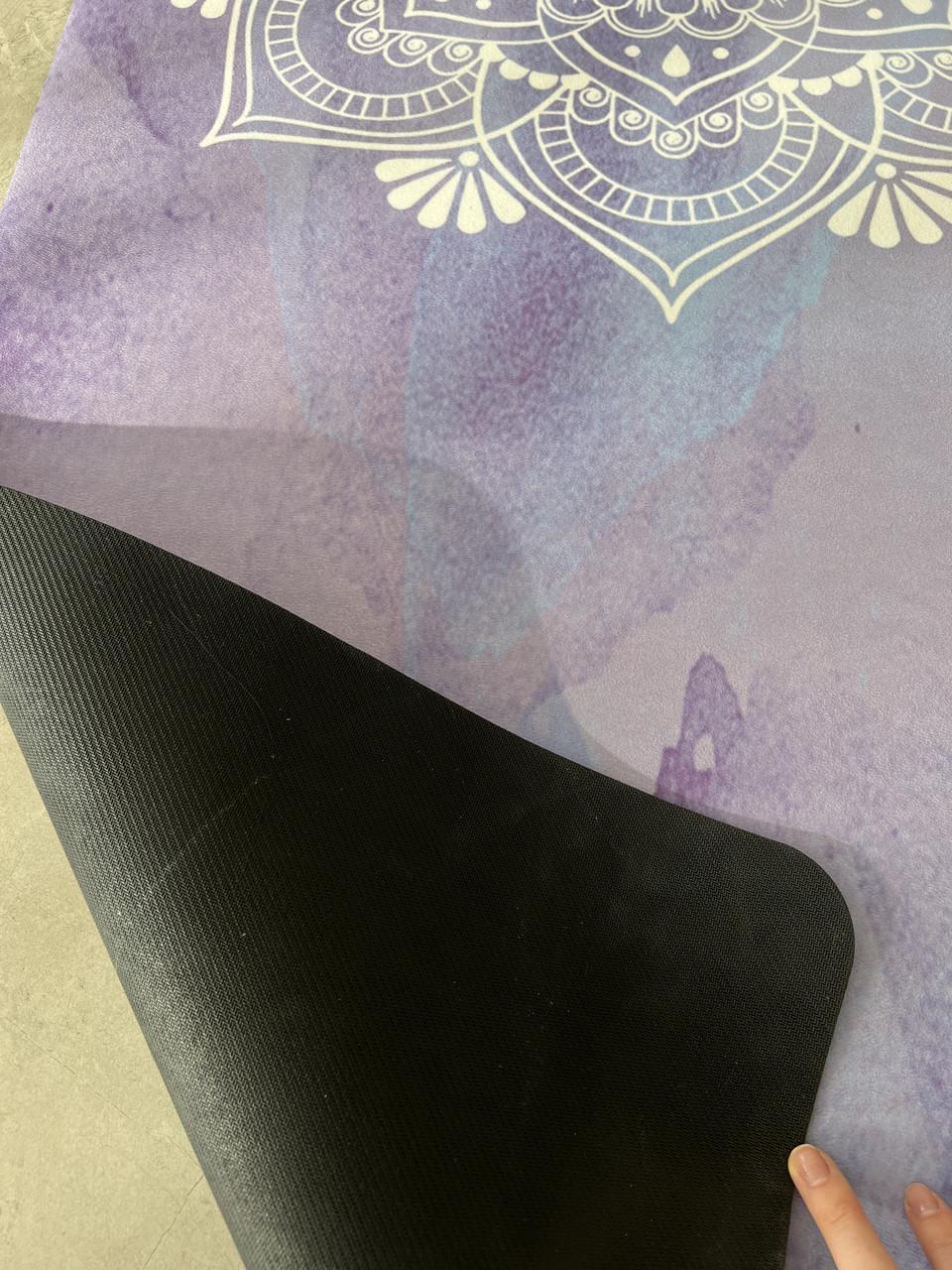 Коврик для йоги Lita Mandala SU премиальный замшевый/каучуковый 183х68х0,3 см Фиолетовый (13510839) - фото 6 Коврик для йоги Lita Mandala SU премиальный замшевый/каучуковый 183х68х0,3 см Фиолетовый (13510839) - фото 6