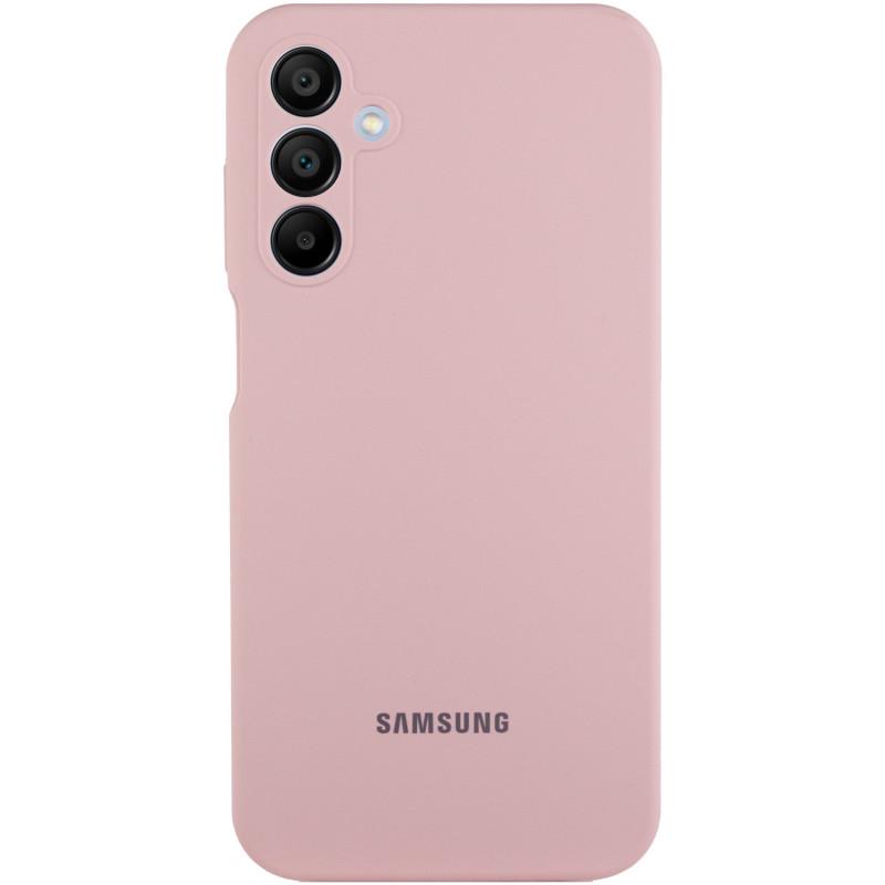 Противоударный Чехол Silicone Cover Lakshmi Full Camera (AAA) with Logo для Samsung Galaxy A16 4G/5G Розовый/Pink Sand