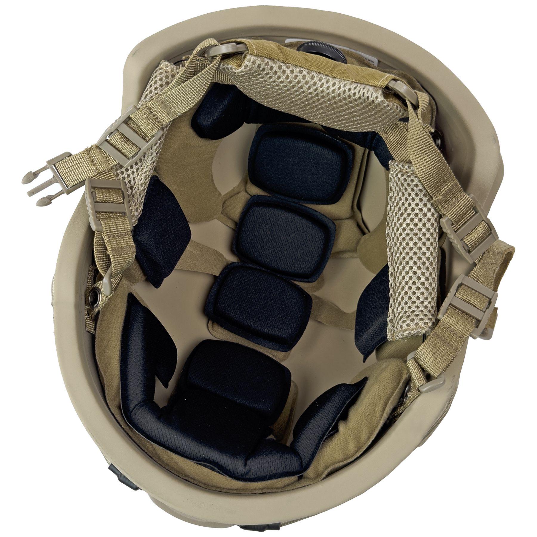 Шолом FAST Кевлар Рівень захисту NIJ IIIA Захистить від уламків рикошетів та пістолетних куль L Койот - фото 7