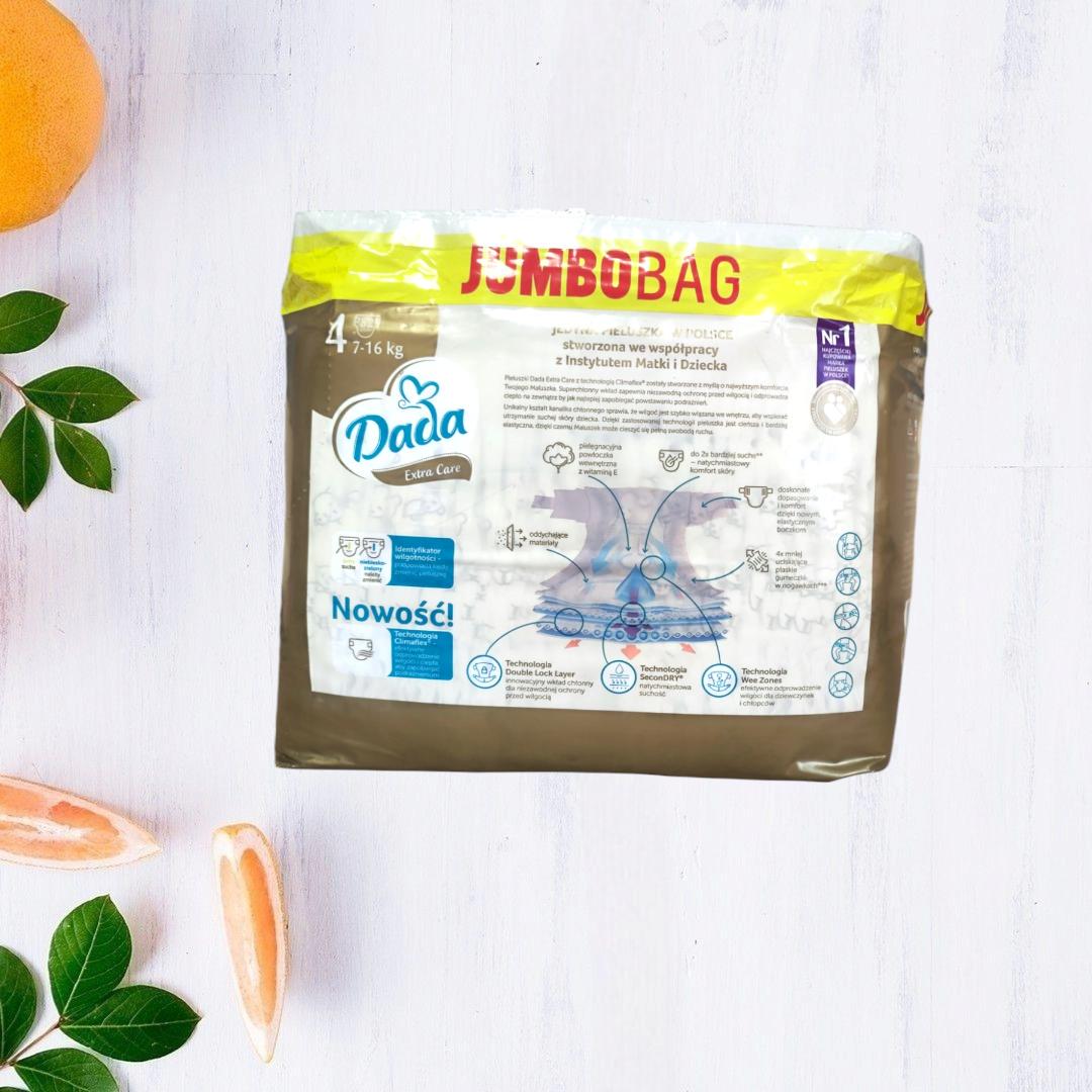 Підгузки Dada Extra Care Jumbo Bag 4 Maxi 7-16 кг 82 шт. - фото 2