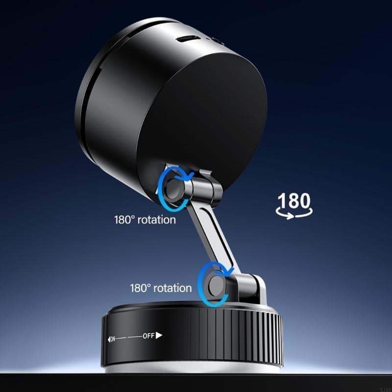 Магнітний автотримач з bluetooth колонкою для сматрфонів Fast Holder Pro 10 на присосці FH-10187 Black (784780698) - фото 6