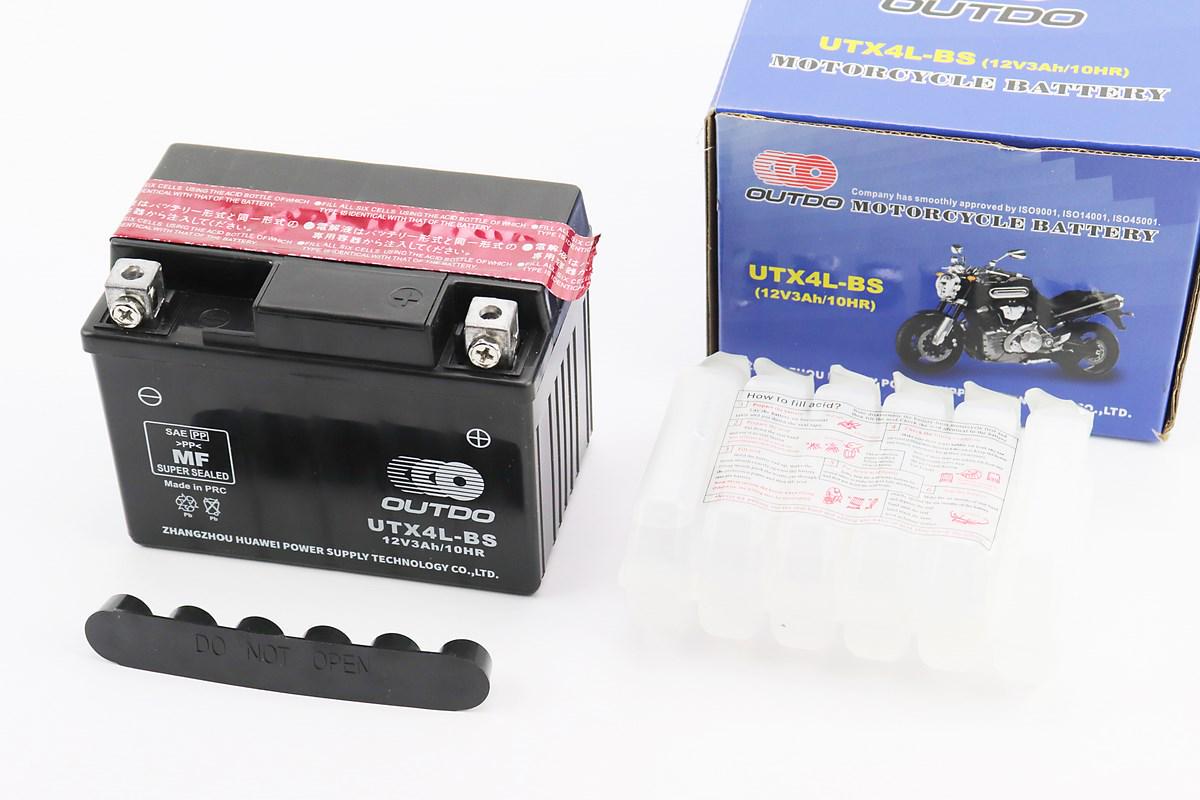 Акумулятор для мотоцикла кислотний Outdo 12V 3 Ah UTX4L-BS