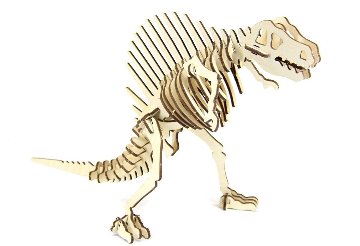 Деревянный конструктор Спинозавр 41 деталей