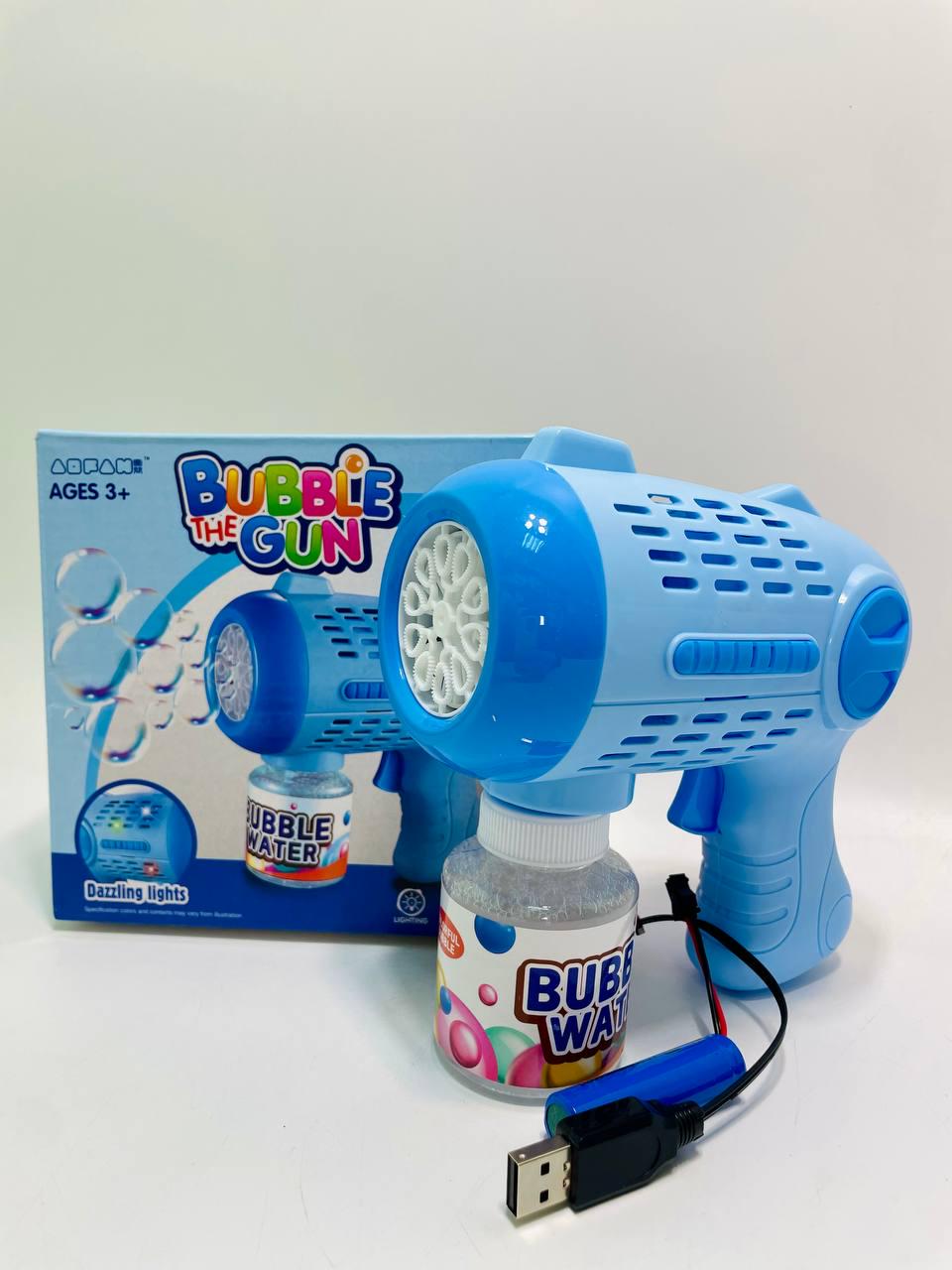 Пистолет с мыльными пузырями 3,7V/USB-кабель/мыльный раствор/подсветка/автоматический принцип - фото 3 Пистолет с мыльными пузырями 3,7V/USB-кабель/мыльный раствор/подсветка/автоматический принцип - фото 3