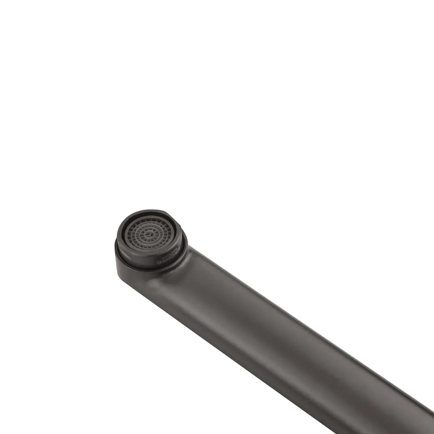 Набір змішувачів для ванни з довгим виливом Kroner KRP Graz Графітовий (GRP070/GRP010) - фото 5