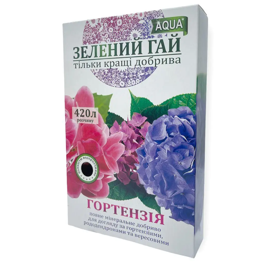 Удобрение для растений Florа Зеленый Гай Аква Гортензия 300 г (1778)