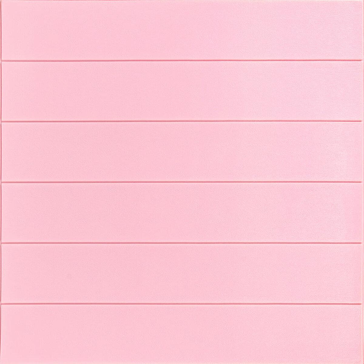 3D-панель самоклеящаяся Дерево 700x700x4 мм Розовый (SW-00001384)