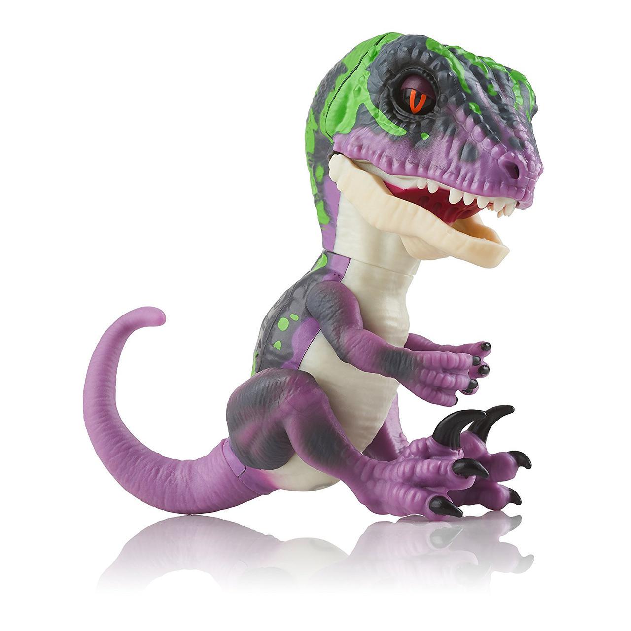 Интерактивная игрушка SUNROZ Dinosaur Razor умный ручной динозавр Fin гerlin гs Фиолетовый (SUN0785)