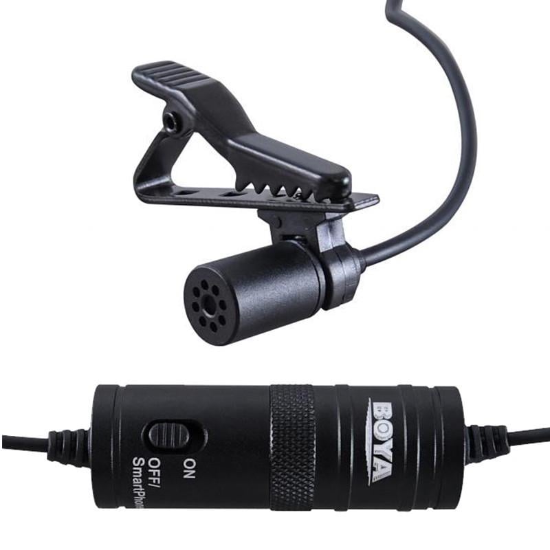 Петлічний електретний мікрофон конденсаторний Boya BY-M1 3,5мм з перехідником