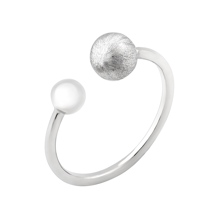 Серебряное колье Туфелька на каблуке с белым фианитом р. 18