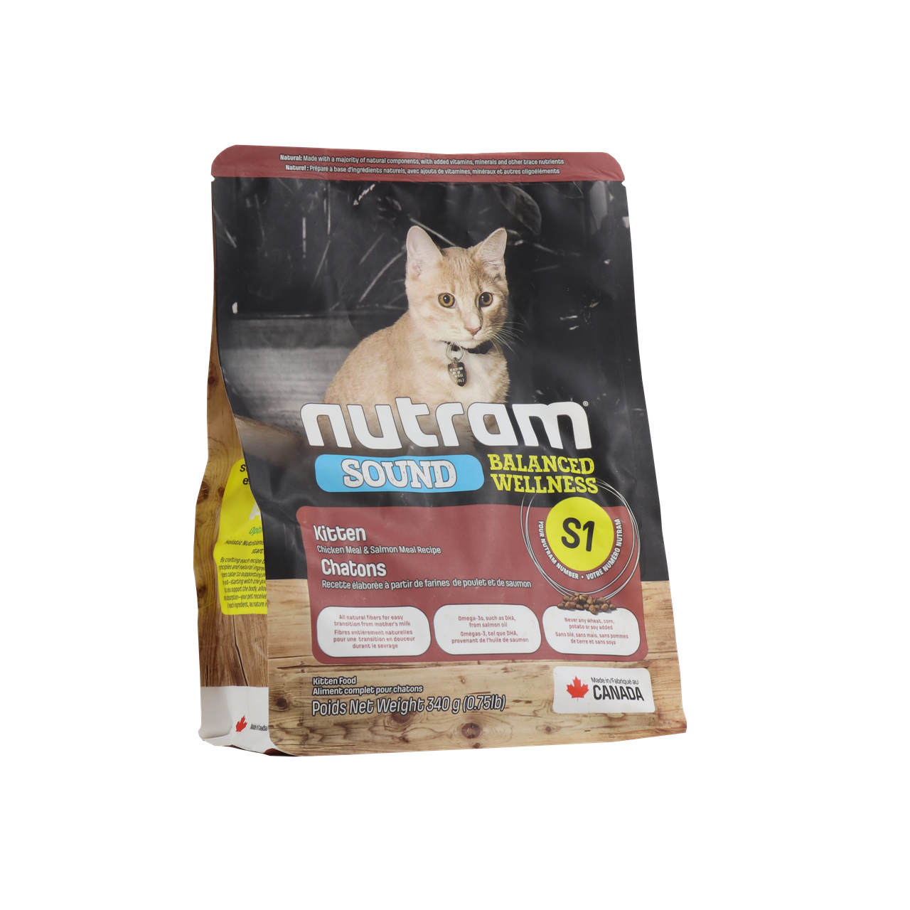 Сухой корм Nutram Kitten S1 для котят и беременных кошек 340 г